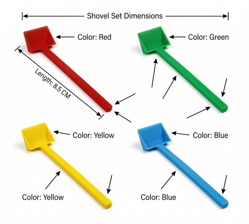 Shovel for cleaning formicarium’s (random color)