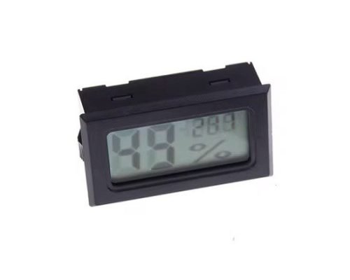 Thermometer & Hygrometer (2-in-1) Black