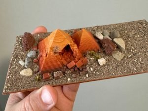 3XV/3XV Gypsum | Pyramid Decoration