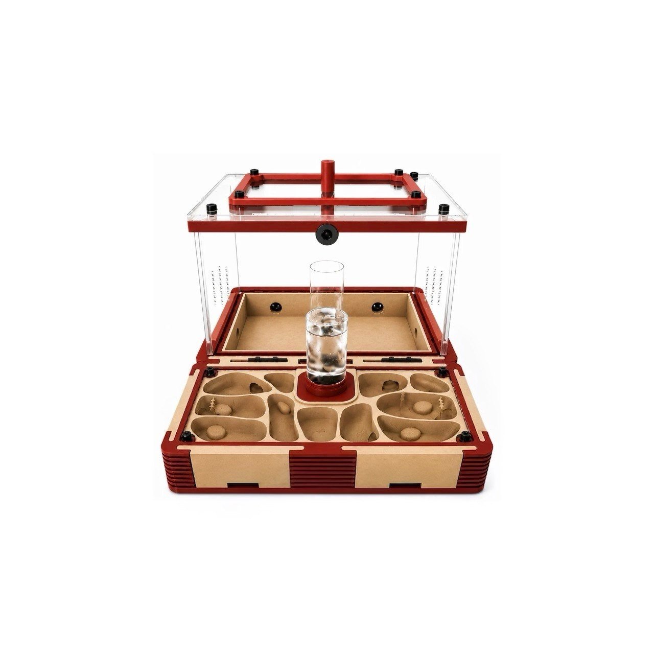 Modular Ant Farm Crimson Red Large kit