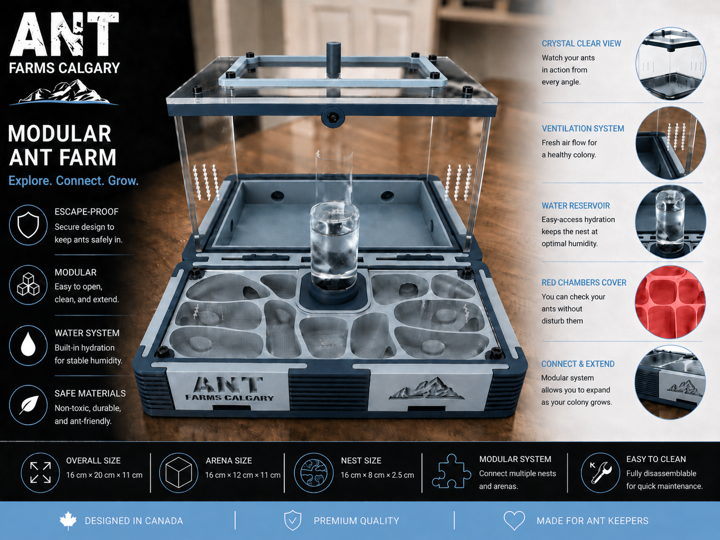 Modular Ant Farm Arctic Large kit - Image 5